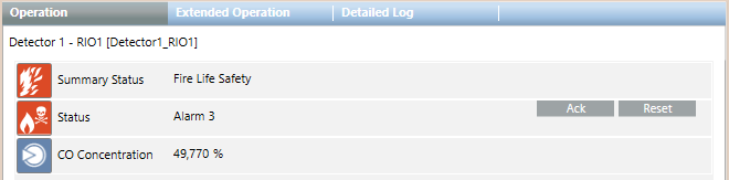 Gas Concentration Converted Value for Detectors