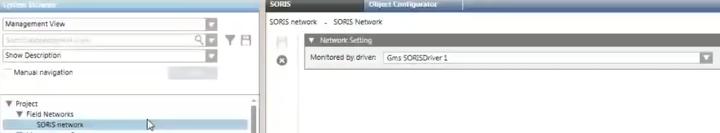 Verknüpfen des Netzwerks mit dem Treiber
