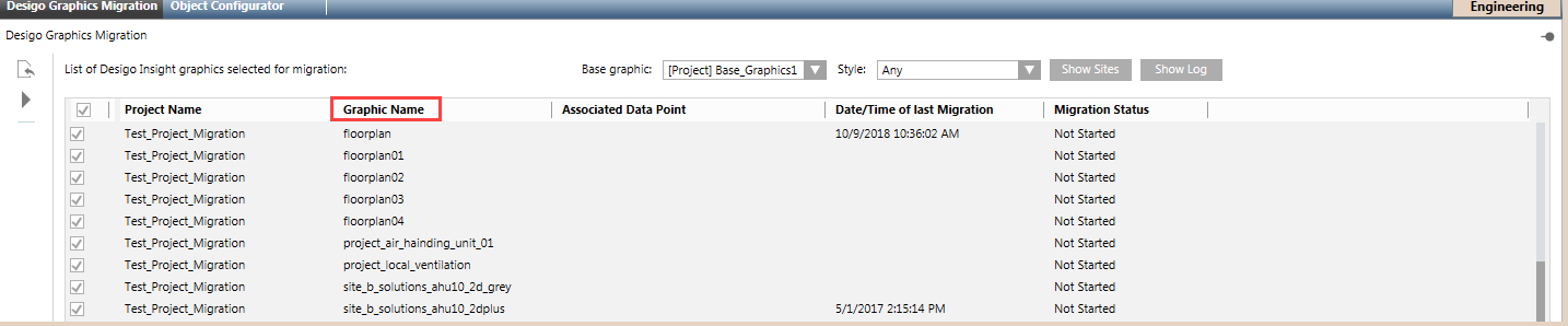 Desigo Insight Grafikbeschreibung