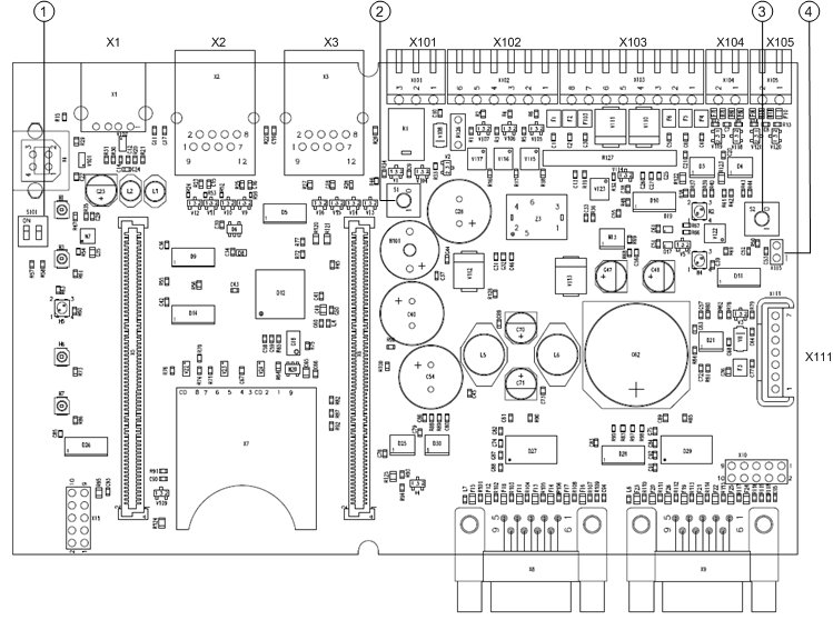Interne DIP-Jumper und DIP-Schalter (NKM8001-A1-Mainboard)