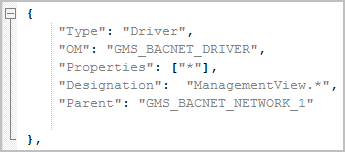 Abschnitt Driver in der Datei IBaseSampleConfiguration