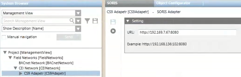 CEI-ABI Adapter Konfiguration