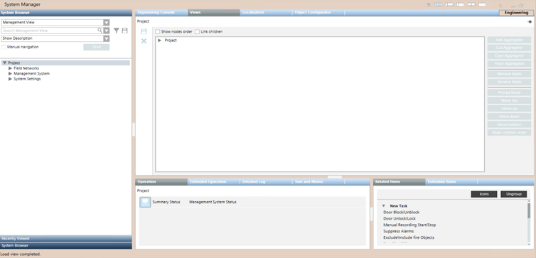 Systemmanager - Konfigurationsmodus