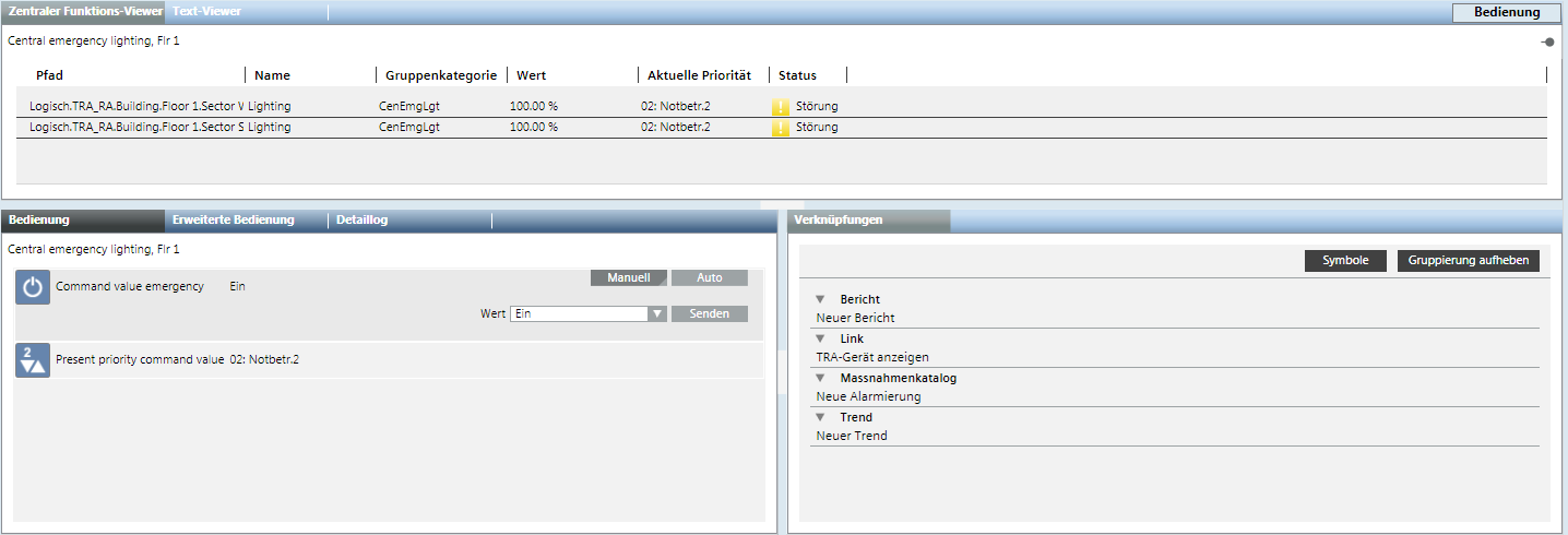 Zentraler Funktions-Viewer