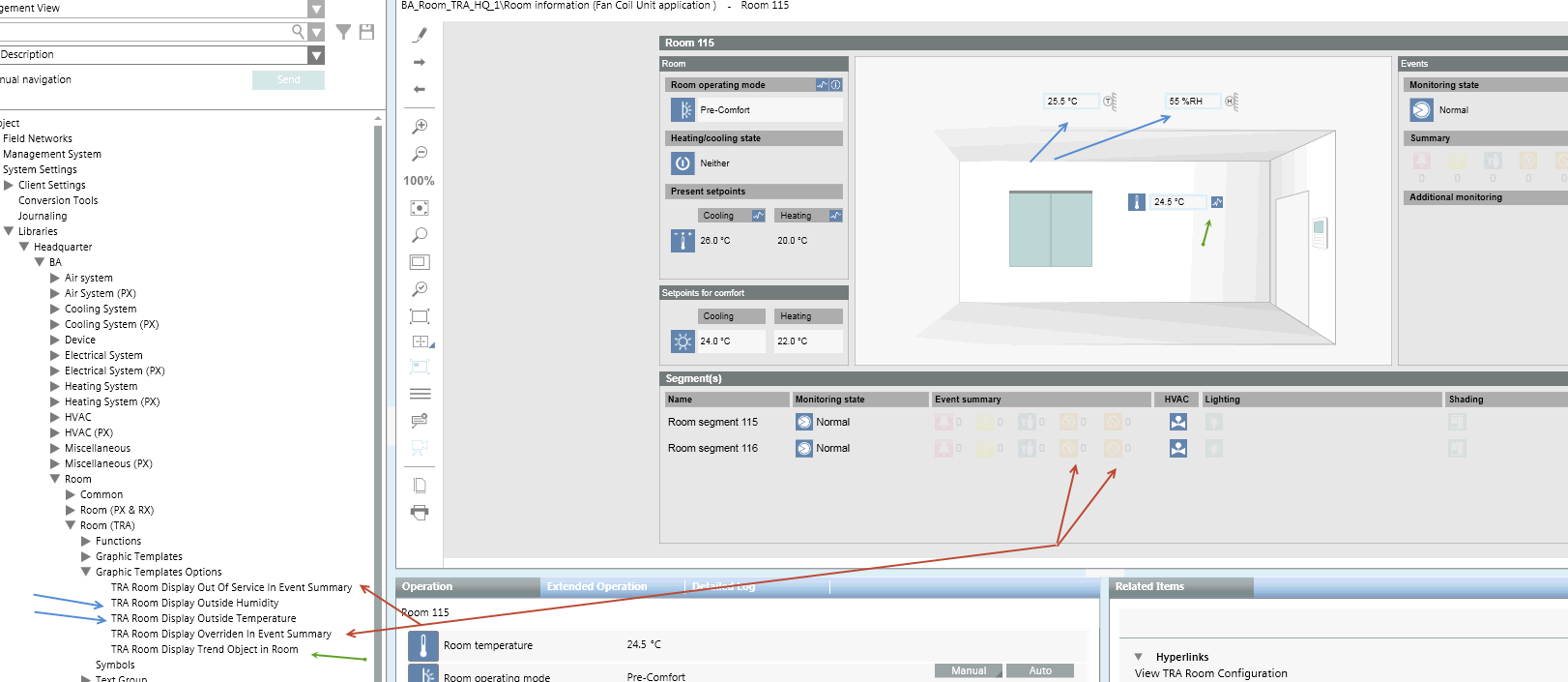 Vorlageneinstellungen