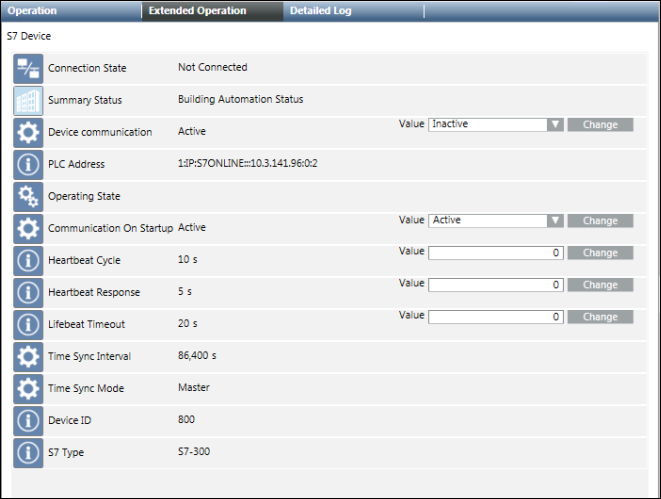 S7 Device Extended Operation