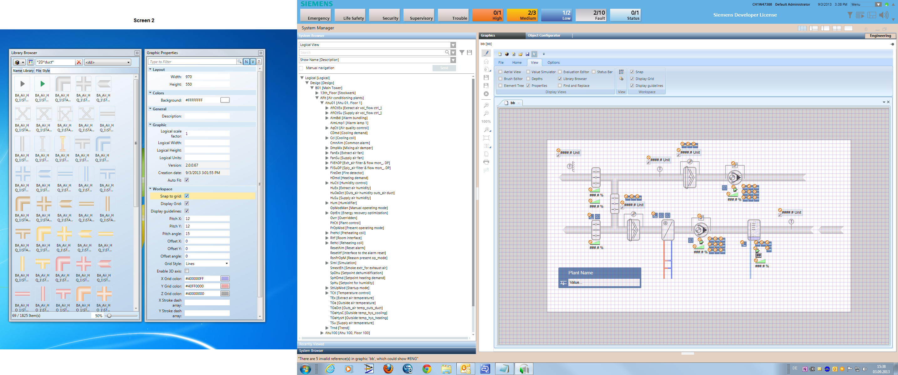 Arbeitsbereich einrichten