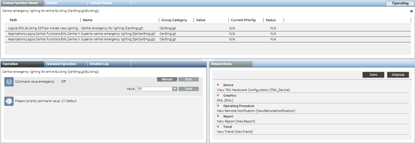 Central Functions Viewer