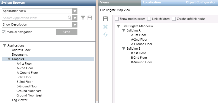 Example of Fire Brigade Maps Hierarchy View