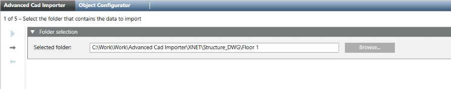 Seite 1: Ordner auswählen