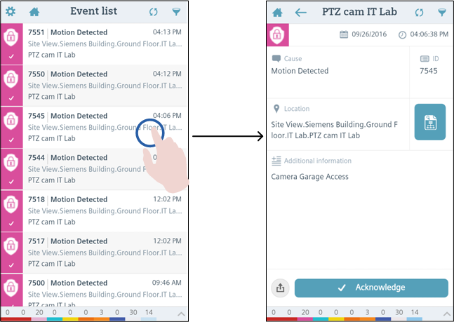 Event Details Screen