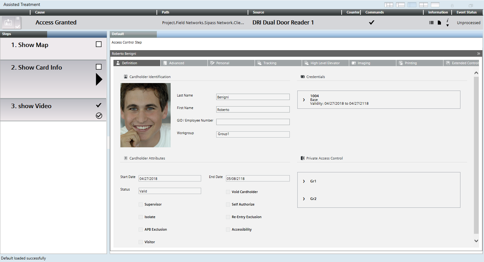 MK-Massnahme Informationen zum Karteninhaber