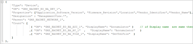 Abschnitt Device in der Datei IBaseSampleConfiguration