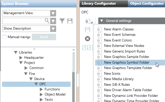 Adding The Symbol Folder to the Customized OPC Library