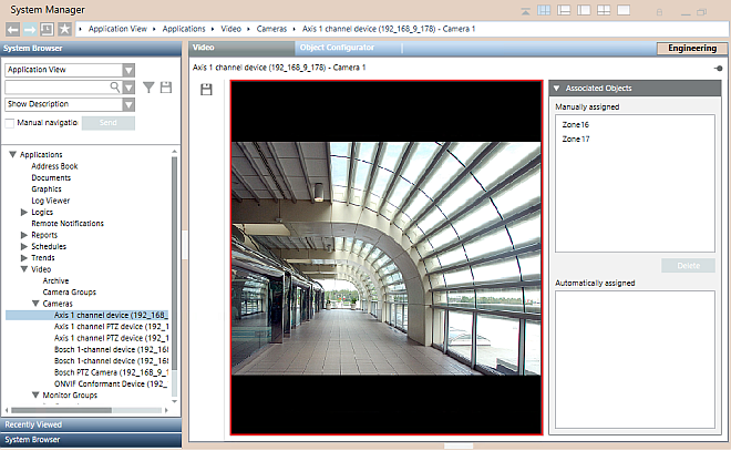 Example of manual association