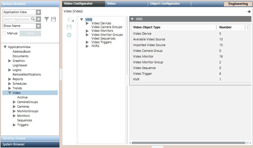 Video Configurator Tab