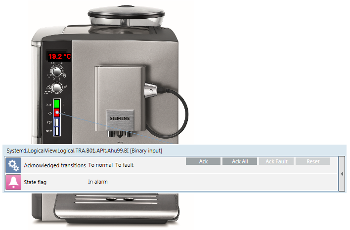 Kaffeemaschinenalarm