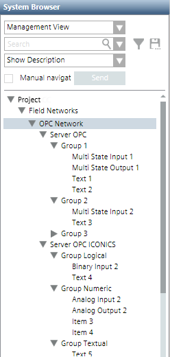 OPC-Items-Hierarchie
