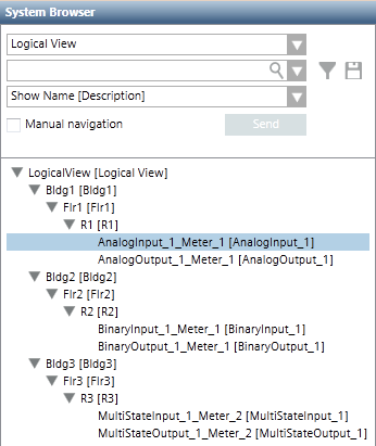 Technische Hierarchie im System Browser