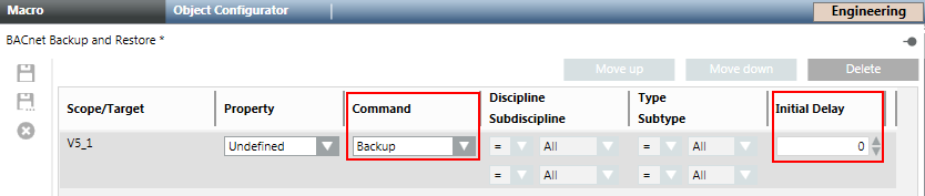 Makro für BACnet-Backup und –Restore