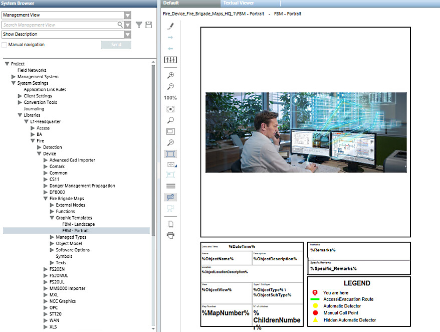 Fire Brigade Map – Portrait Graphic Template