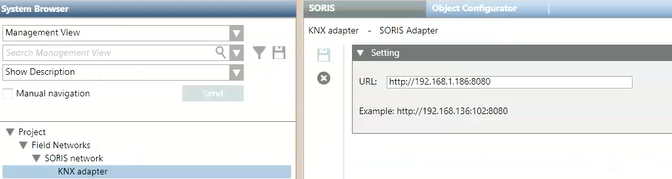 KNX Adapter Configuration