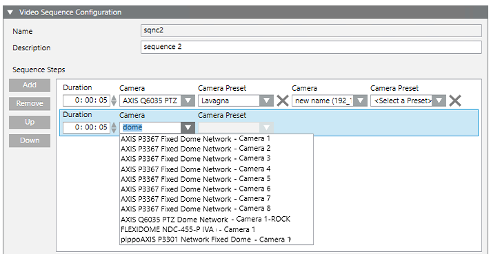 Sequence Configuration