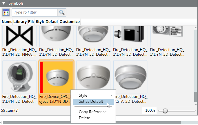 The Symbol Is Set as Default (for the Selected Style) for the Function