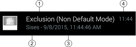 Beispiel eine Meldungselements